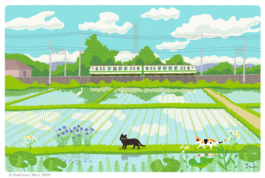 Tabineko: May. Illustration by Toshinori Mori