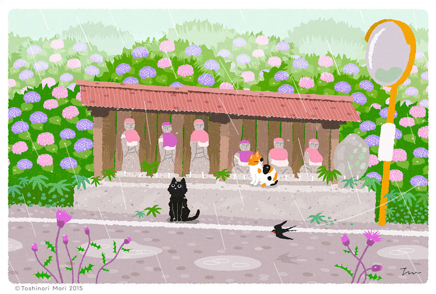 Tabineko: June. Illustration by Toshinori Mori