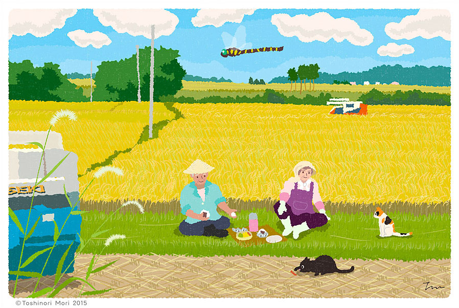 Tabineko: August. Illustration by Toshinori Mori