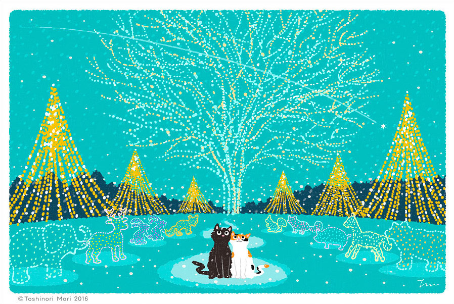 Tabineko: December. Illustration by Toshinori Mori