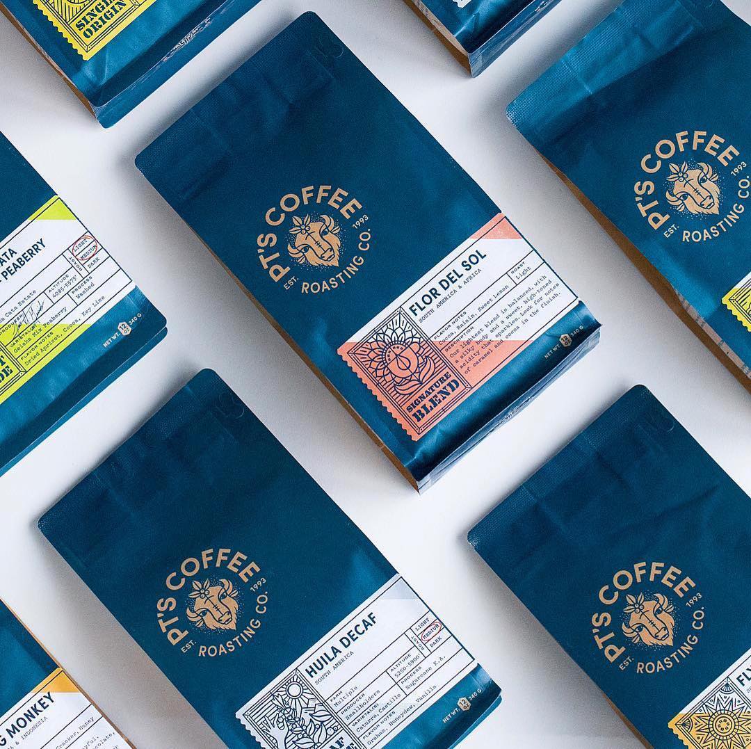 PT’s Coffee Roasting Co. new brand identity, new packaging system and new retail space by @carpentercollective .
.
.
.
Via @tadcarpenter